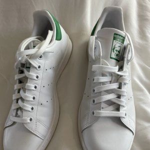 Adidas White & Green Stan Smith Shoes